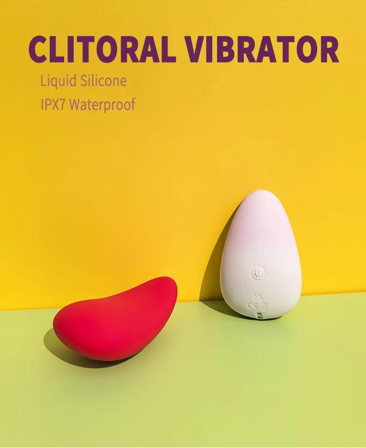 GINYA New Design Gradient Color Liquid Silicone Clitoral Vibrator — CH01316 gallery image 1