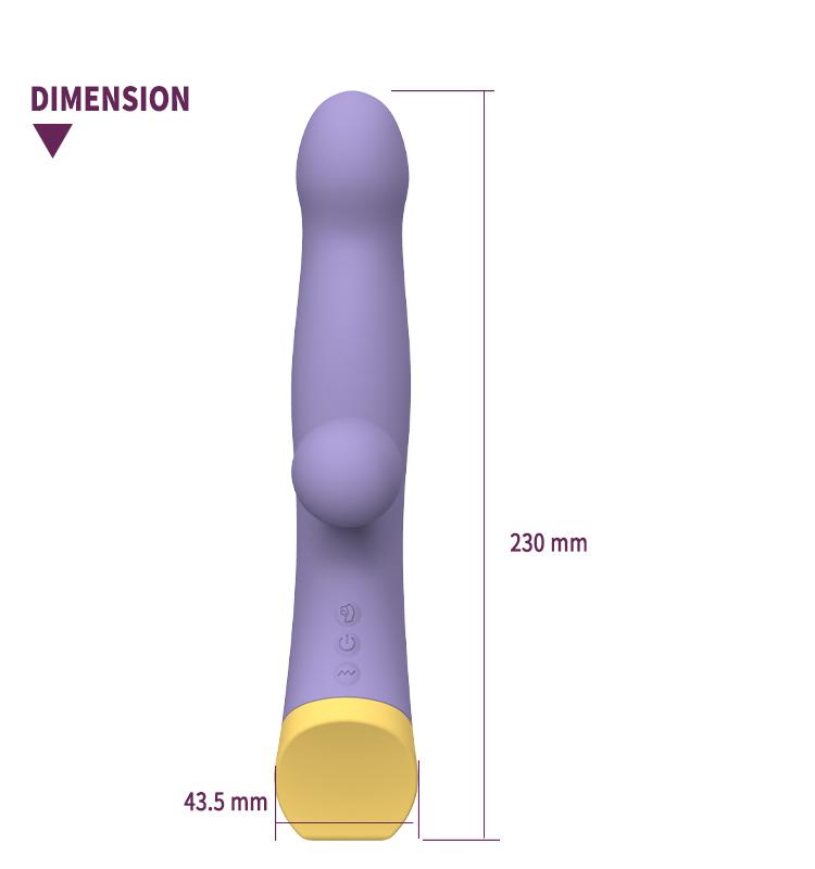 GINYA New Design Gravity Sensor Finger Wiggling Rabbit Vibrators gallery image 3