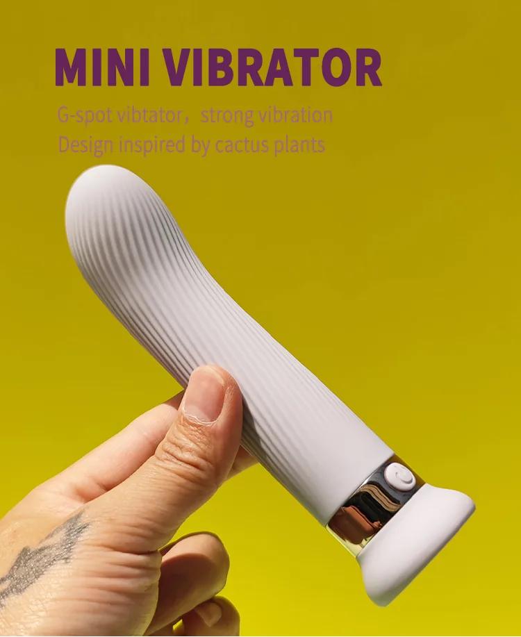 GINYA 2024 New Pinstripe Design Cute Mini G-spot Vibrator gallery image 1