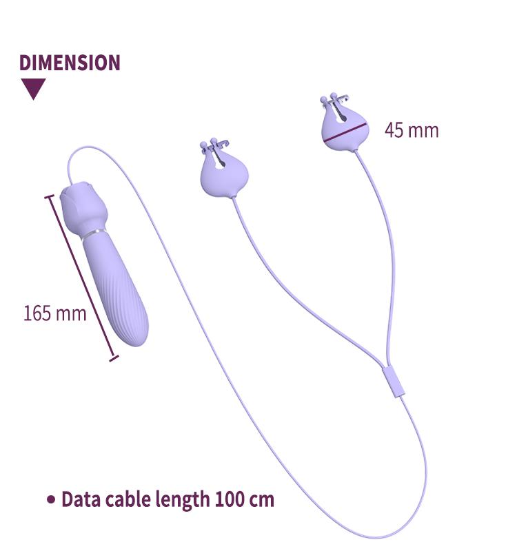 GINYA New Rose Vibrator Breast Clamp Vibrators gallery image 2