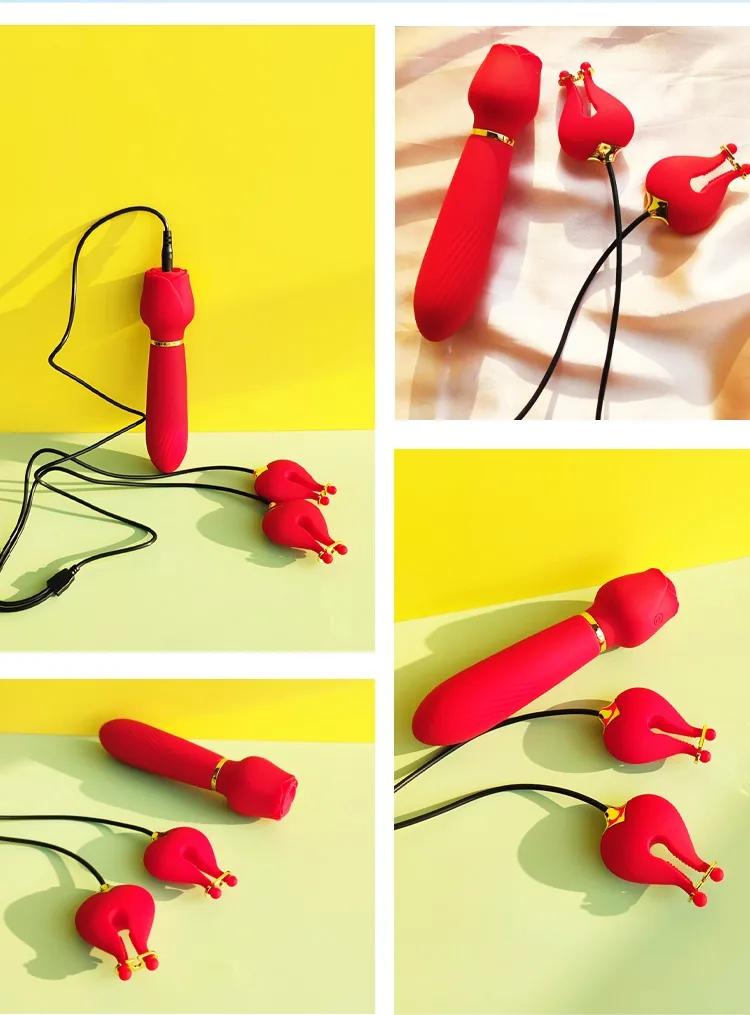 GINYA New Rose Vibrator Breast Clamp Vibrators gallery image 6