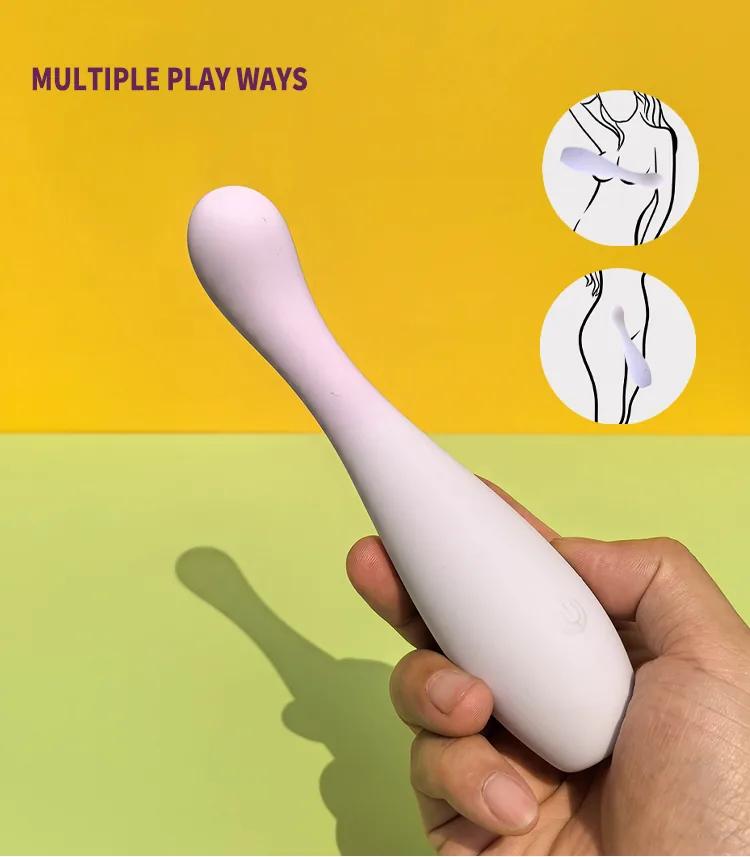 GINYA New Liquid Silicone G Spot Vibrator — CH01312 gallery image 5