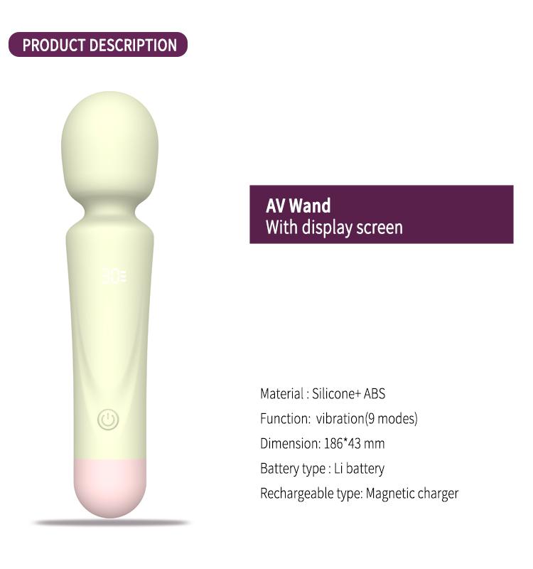 GINYA Female AV Wand Massager Vibrator Sex Toy CH04035 — CH04035 gallery image 2