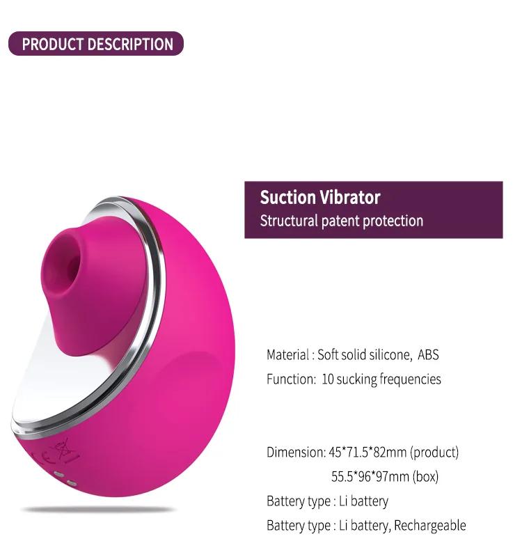 GINYA Portable female suction vibrator — CH05059 gallery image 2