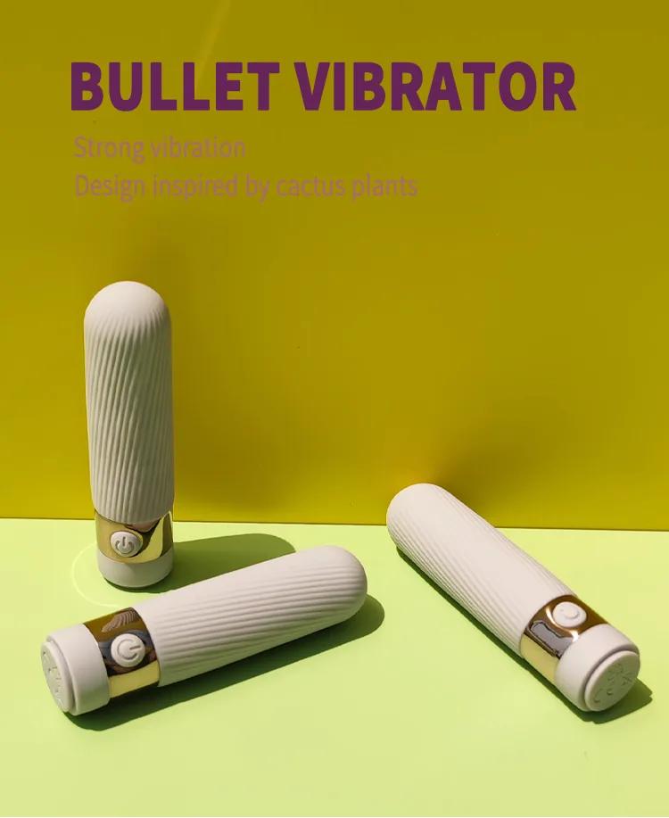 GINYA New Pinstripe Design Female Cute Mini Bullet Vibrator gallery image 1