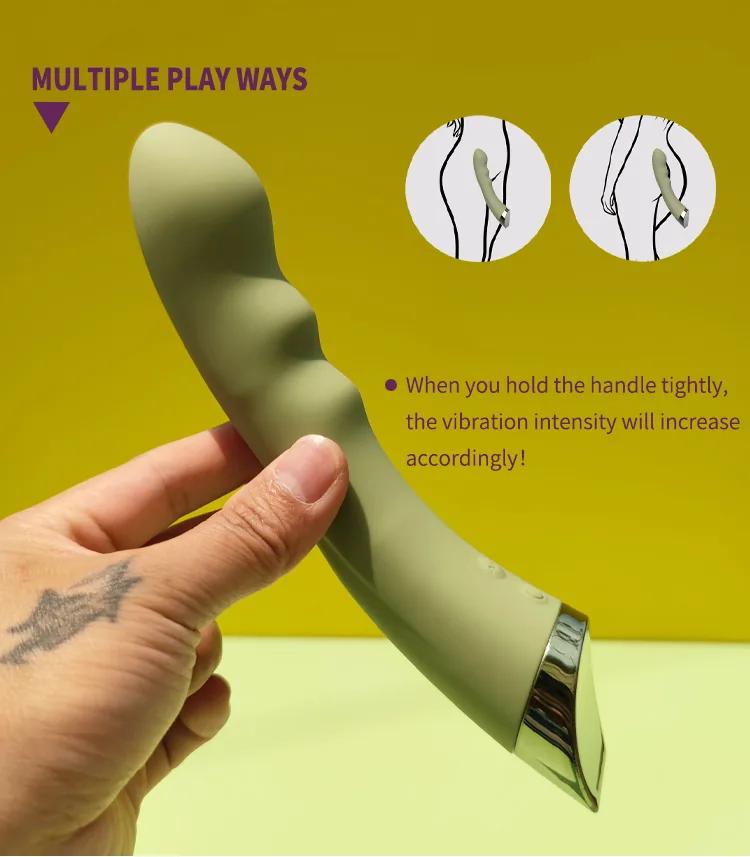 GINYA 2024 New Design Female Gravity Sensor G-spot Vibrator — CH01288 gallery image 4