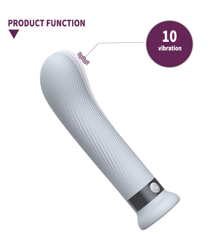 GINYA 2024 New Pinstripe Design Cute Mini G-spot Vibrator gallery image 3
