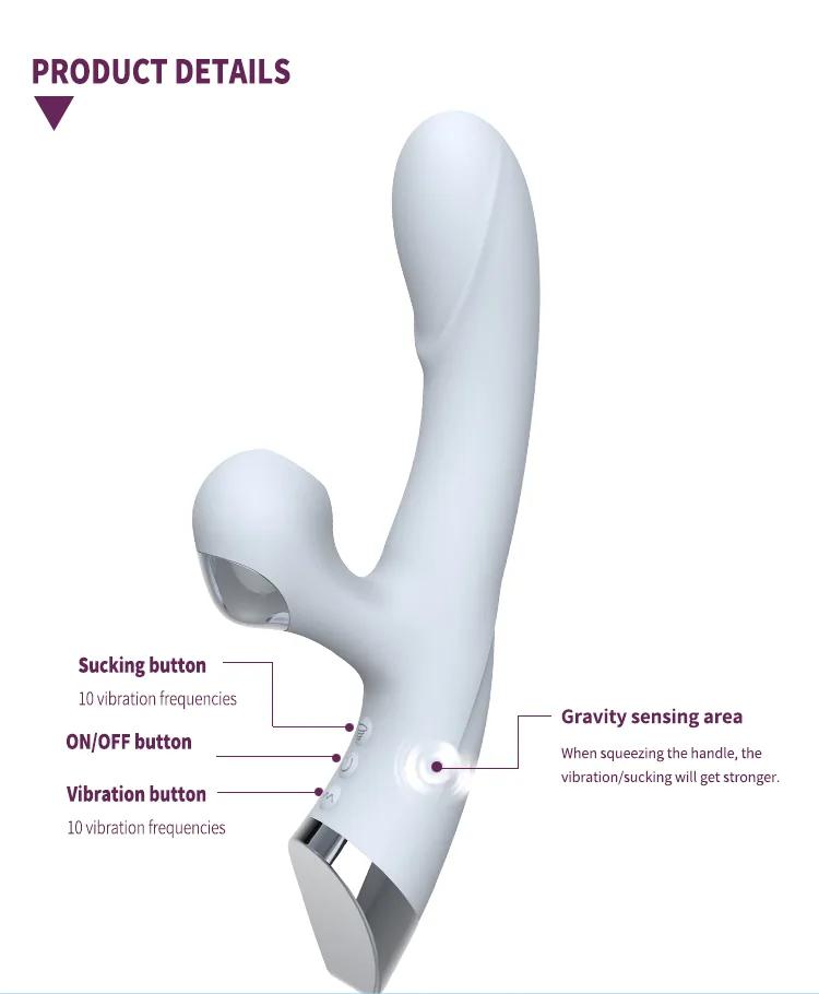 GINYA New Design Gravity Sensor Sucking Toys Vibrators gallery image 5