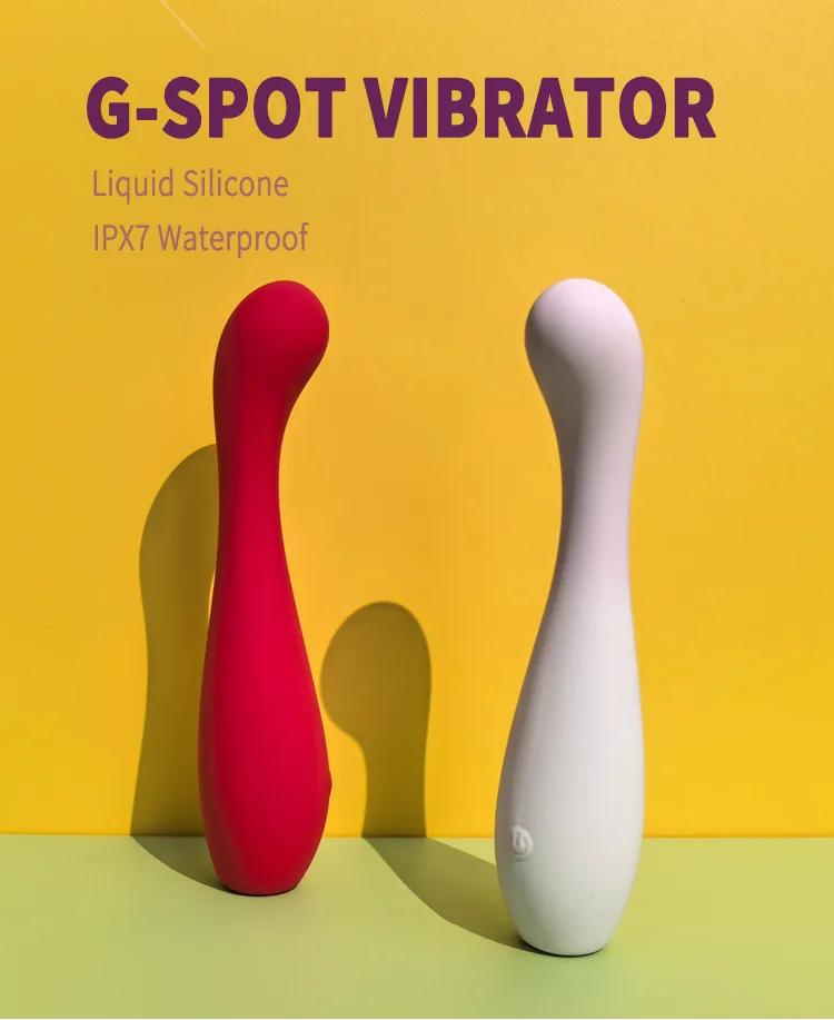 GINYA New Liquid Silicone G Spot Vibrator — CH01312 gallery image 1