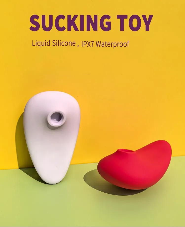 GINYA New Liquid Silicone Clitoral Sucking Stimulator Breast Massager — CH01317 gallery image 1