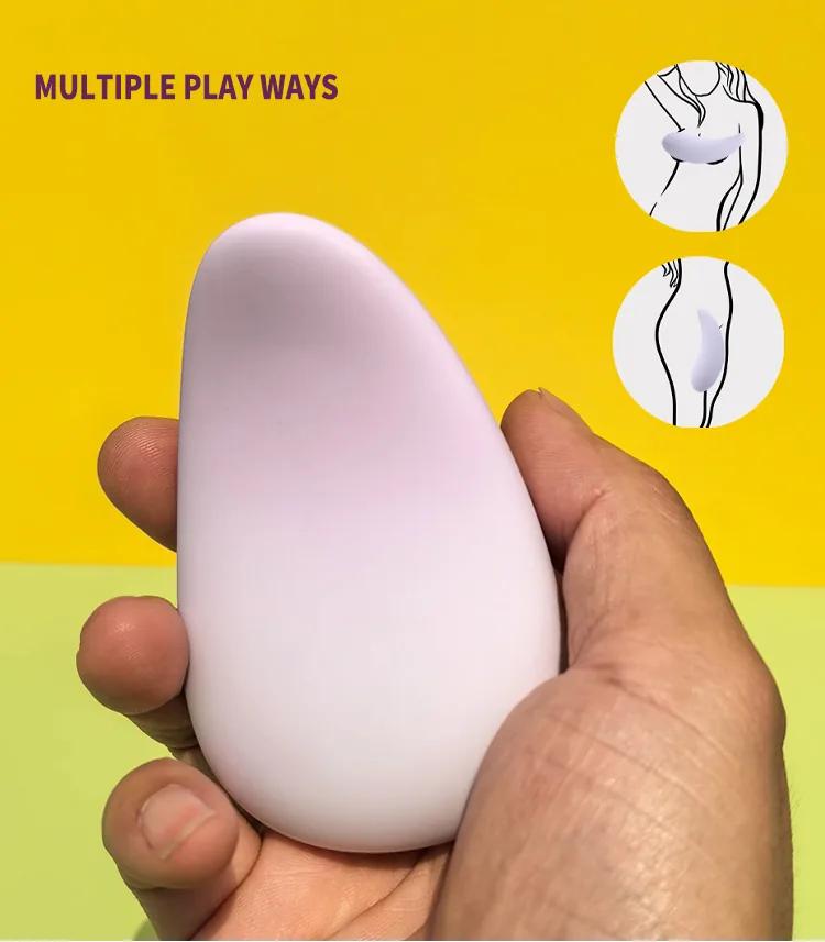 GINYA New Design Gradient Color Liquid Silicone Clitoral Vibrator — CH01316 gallery image 5