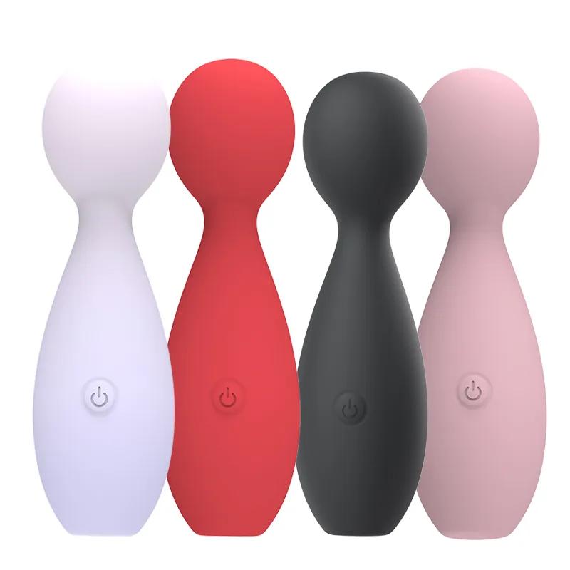 GINYA New Design Gradient Color Liquid Silicone Wand Vibrator — CH01314