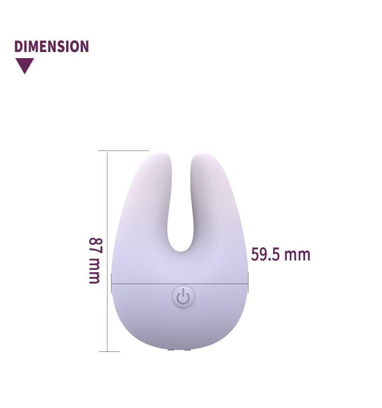 GINYA New Dual Vibrators Breast Massager for Women With Strong Vibrator Sex Toys gallery image 3