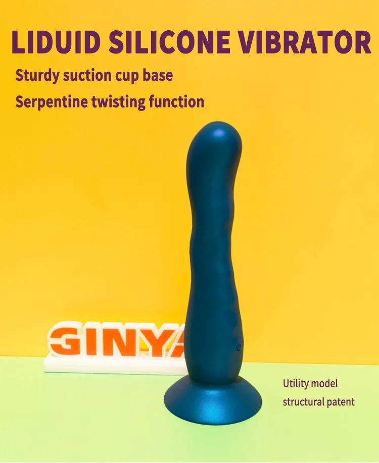 GINYA New Patent Liquid Silicone Vibrator for Women Snake Twisting Motion gallery image 1