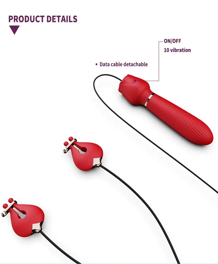 GINYA New Rose Vibrator Breast Clamp Vibrators gallery image 5