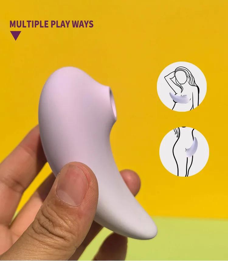 GINYA New Liquid Silicone Clitoral Sucking Stimulator Breast Massager — CH01317 gallery image 5