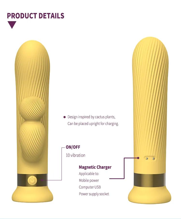 GINYA 2024 New Stripe Design Cute Mini Rabbit Vibrator gallery image 4