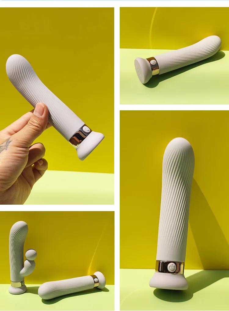 GINYA 2024 New Pinstripe Design Cute Mini G-spot Vibrator gallery image 6