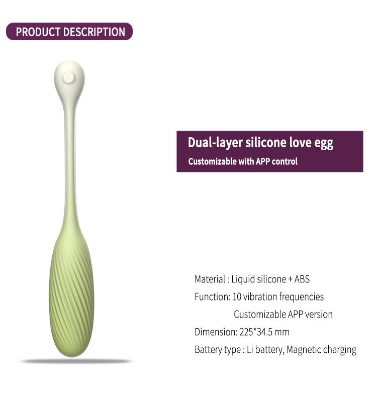 GINYA Dual Layer Silicone Love Egg gallery image 2