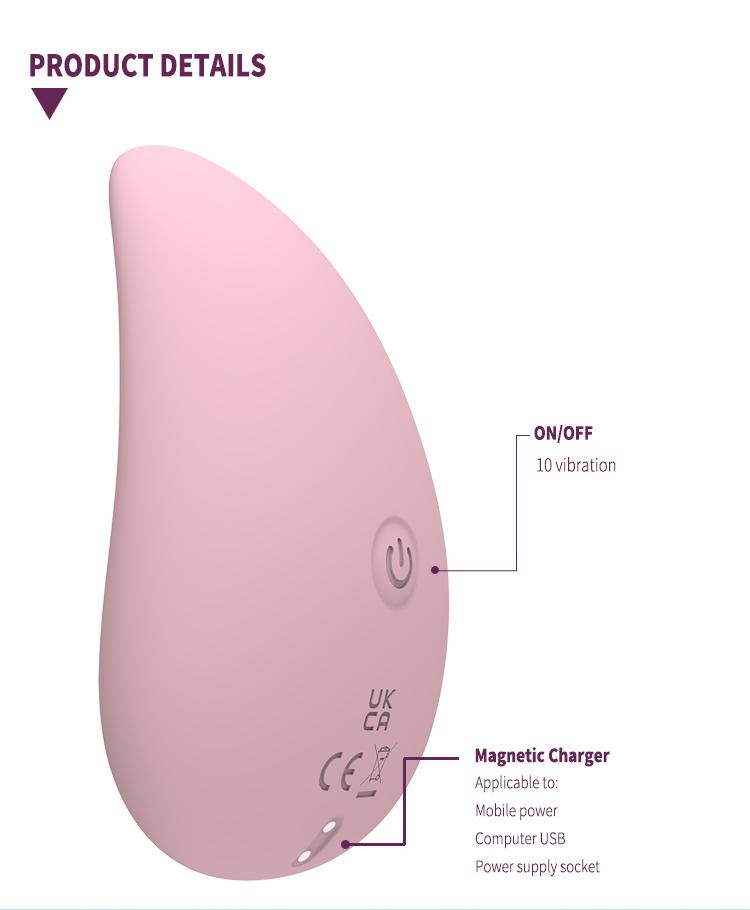 GINYA New Design Gradient Color Liquid Silicone Clitoral Vibrator — CH01316 gallery image 6