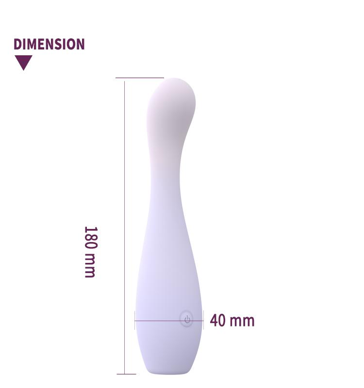 GINYA New Liquid Silicone G Spot Vibrator — CH01312 gallery image 3
