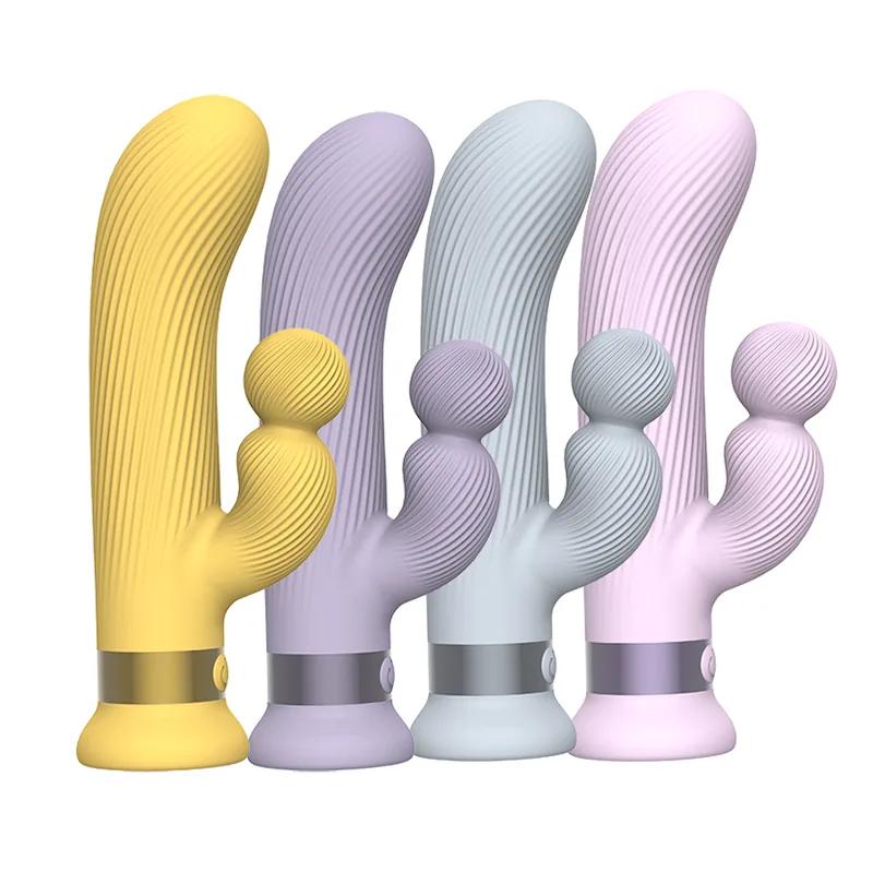 GINYA 2024 New Stripe Design Cute Mini Rabbit Vibrator